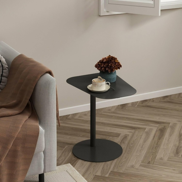 Dmora Couchtisch Kirsche 50 x 38 x 50h cm Grau Fantasieform