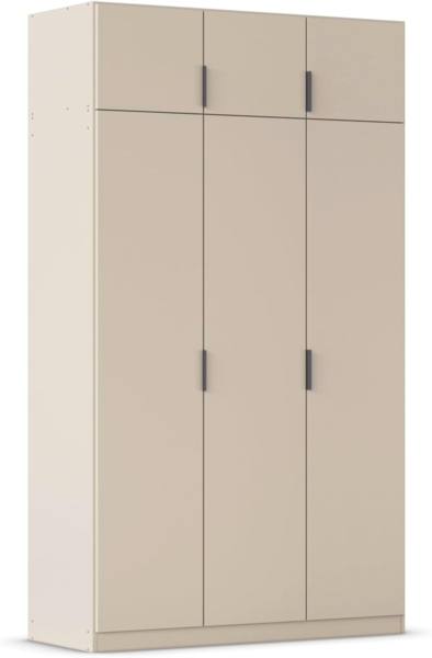Rauch Möbel Lagoa, Kleiderschrank, Garderobe für Schlafzimmer, Kinderzimmer, Jugendzimmer 6-türig, Farbe Beige, Breite 136