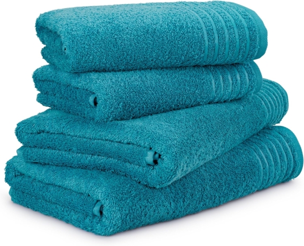 Möve Handtuch Set New Classic, Walkfrottier (4-St), 2x Hand- und 2x Duschtücher, 100% bester Baumwolle (480 g/m)