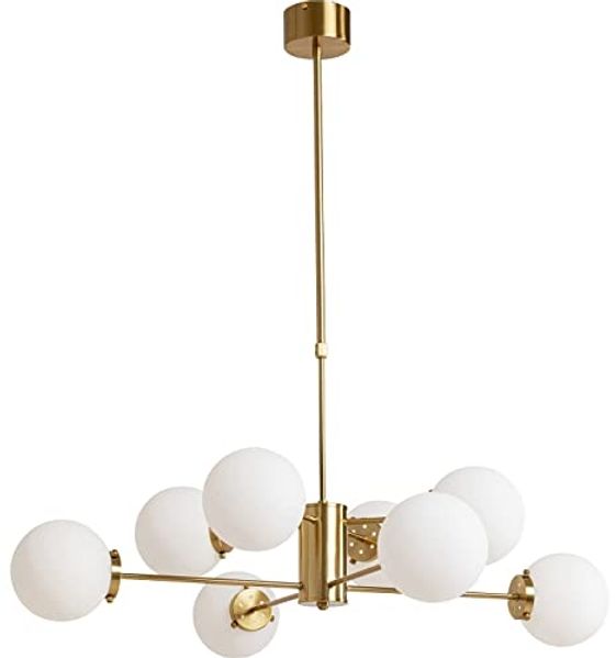 Kare Design Hängeleuchte Heavenly Gold 98cm, Kugelleuchte, Glaskugel, Pendellampe, höhenverstellbar, (HxBxT) 150 x 98 x 98 cm