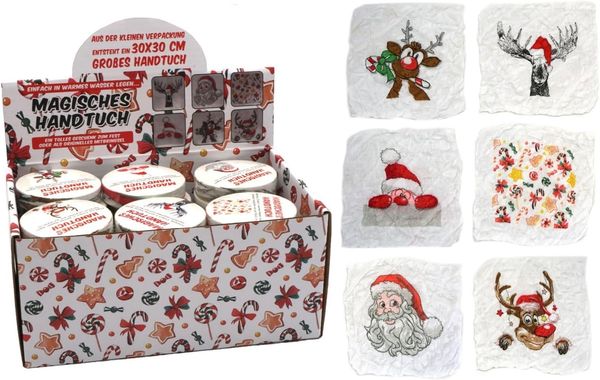 Annastore Gästehandtuch Magische Handtücher - Baumwolle - Magic Handtücher - Wichtelgeschenk, (12-St), 30 x 30 cm, Kinder Handtüche