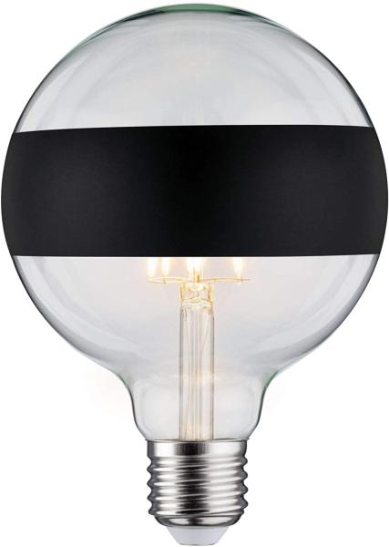 Paulmann 28682 LED Globe 6,5 Watt E27 Ringspiegel Schwarz matt Warmweiß dimmbar