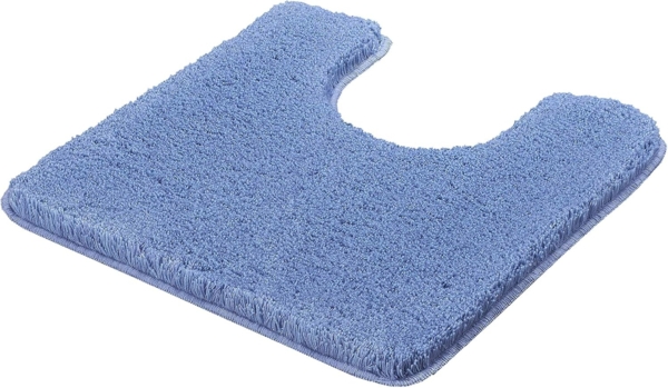 Kleine Wolke Badematte RELAX, Höhe 30 mm, rutschhemmend beschichtet, fußbodenheizungsgeeignet, Polyacryl, rechteckig, WC Vorleger mit Ausschnitt, Badteppich, Uni Farben, rechteckig, rund & als Set erhältlich Bild 1