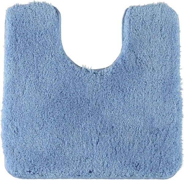 Kleine Wolke Badematte RELAX, Höhe 30 mm, rutschhemmend beschichtet, fußbodenheizungsgeeignet, Polyacryl, rechteckig, WC Vorleger mit Ausschnitt, Badteppich, Uni Farben, rechteckig, rund & als Set erhältlich Bild 4