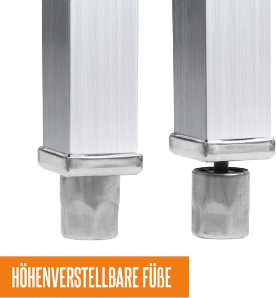 Mahlzeit Küchentisch Edelstahltisch, 80 x 70 x 80,5 cm, Arbeitstisch, Serviertisch, Gastrot (1-St), Langlebig Bild 3