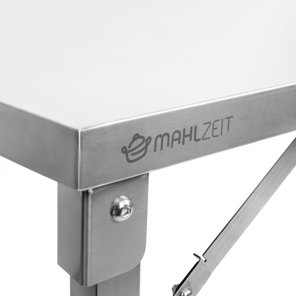 Mahlzeit Küchentisch Edelstahltisch, 80 x 70 x 80,5 cm, Arbeitstisch, Serviertisch, Gastrot (1-St), Langlebig Bild 5