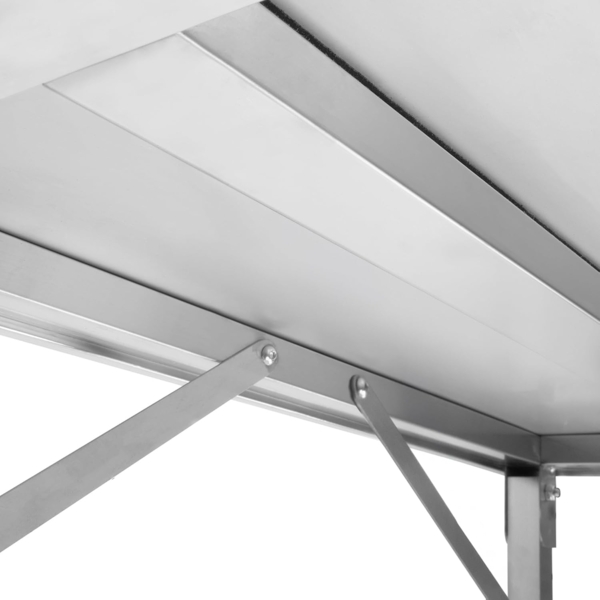 Mahlzeit Küchentisch Edelstahltisch, 80 x 70 x 80,5 cm, Arbeitstisch, Serviertisch, Gastrot (1-St), Langlebig Bild 4