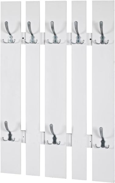 Garderobe weiss edelstahl 60x9x100cm