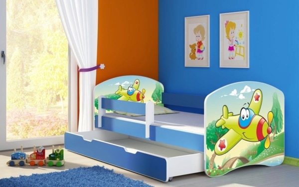 Kinderbett Dream mit verschiedenen Motiven 140x70 Plane