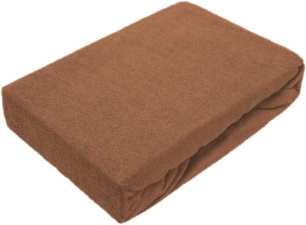 Frottee Spannbettlaken Premium Marke 140 - 160 x 200 cm Nougat