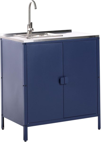Outdoor-Küchenschrank mit Spüle VILAMA Blau