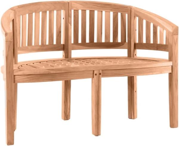 Gartenbank Sitzbank Banana 2-Sitzer Teak