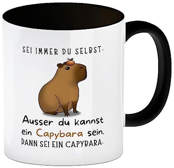 speecheese Tasse Sei immer du selbst ausser kannst ein Capybara sein Kaffeebecher in