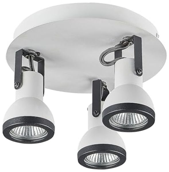 Strahler 3-flammig BARO verstellbar Metall Weiß