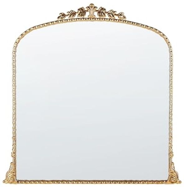 Wandspiegel LIVRY 71 cm 71 cm Metall Gold