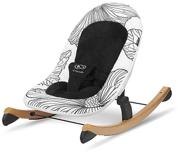 Kinderkraft FINIO Junge/Mädchen Verstellbarer Sitz Fußstütze Schwarz Weiß