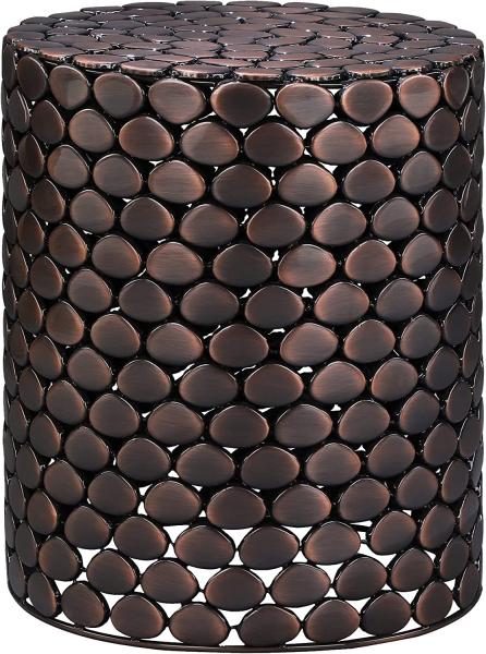 Beistelltisch 39 x 39 x 48 cm Braun aus Eisen WOMO-Design