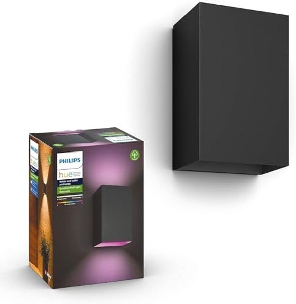 Philips Hue Resonate Outdoor Wandleuchte - Schwarz