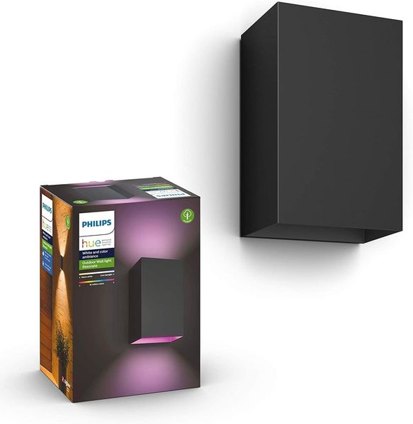 Philips Hue Resonate Outdoor Wandleuchte - Schwarz