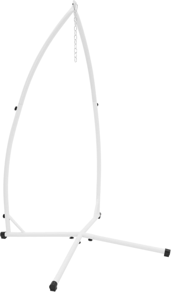 ECD Germany Hängesessel Hängestuhl Hängeschaukel Gartensessel Hängesitz für Innen & Außen, Hängesesselgestell freistehend aus Metall bis 120kg