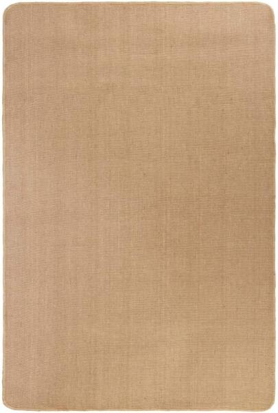 vidaXL Teppich Jute mit Latexrücken 160x230 cm Natur 245287