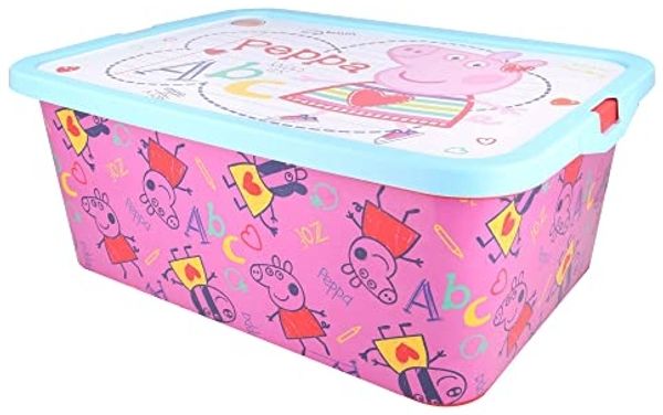 Spielzeugkiste ca. 40 x 29 x 16 cm Aufbewahrungsbox 13L Peppa Pig