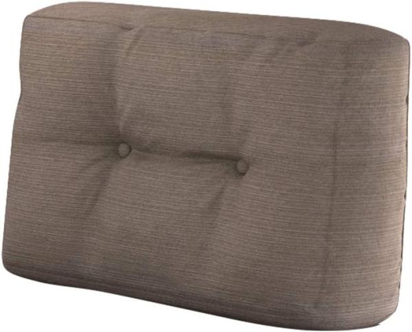 VICCO Palettenkissen Rückenkissen klein 60x40cm Seitenkissen PU Schaum-Taupe