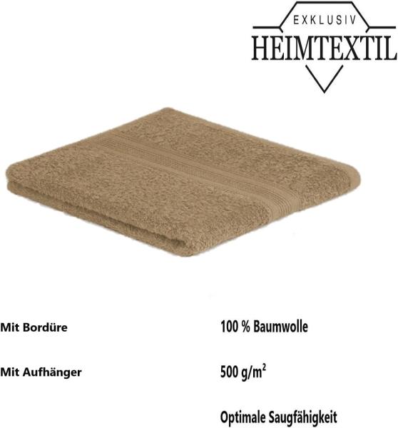 Handtuch 2er Set 80x200 cm Sand Bild 6