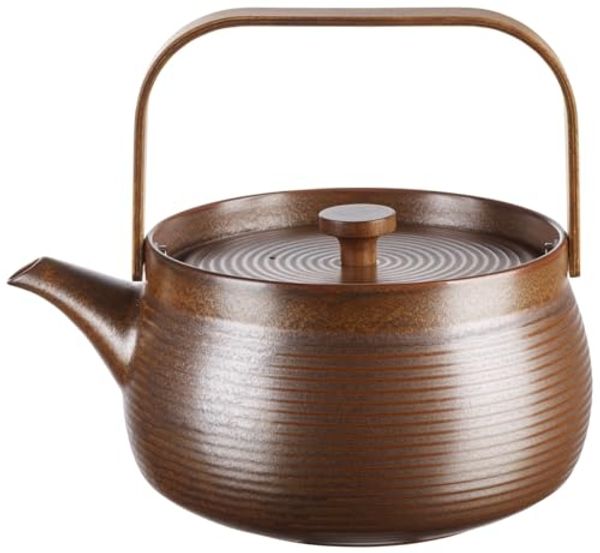 Asa Teekanne mit Holzgriff kitchen‘art Japandi Braun (1500ml) 23370238
