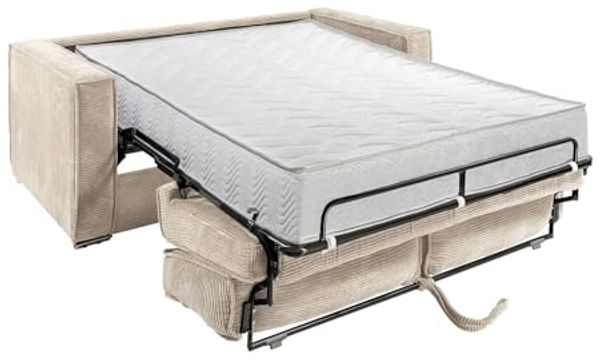 Vente-unique - LORETO Sofa SamtStoff Grau - B 223 cm95 cm x H 90 cm x L 215 cm Bild 3