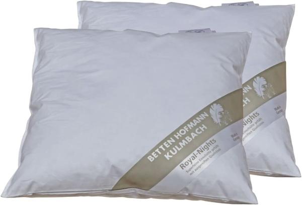 2 Stück Hofmanns Kopfkissen 35x35 Kleinkissen Kuschelkissen 30% Daunen 180 g