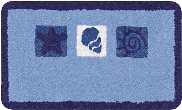 Kleine Wolke Badteppich Beach azur, 70 x 120 cm