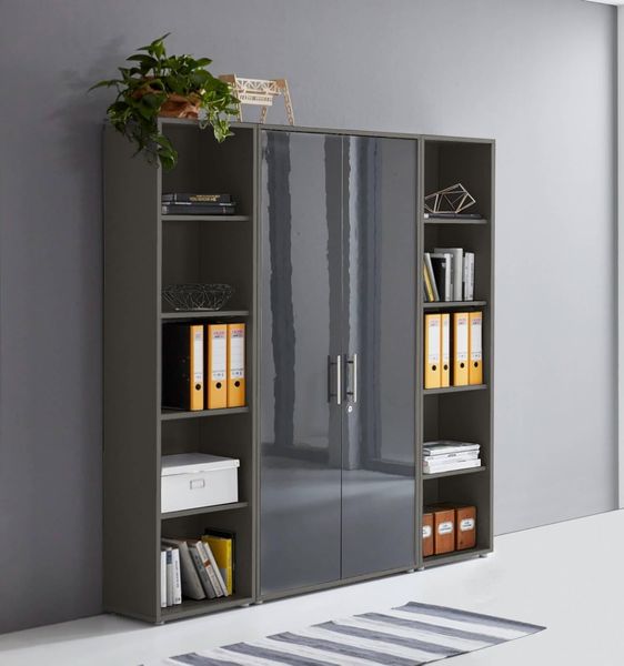 moebel-dich-auf Aktenschrank OFFICE EDITION (Set 3, abschließbar, Metallgriffe) Made in Germany