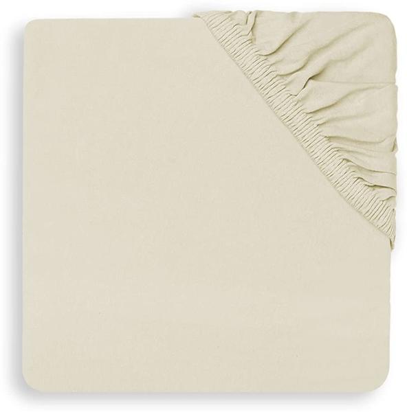 Jollein Jersey Spannbettlaken Ivory 40x80 / 90 cm Weiß off white