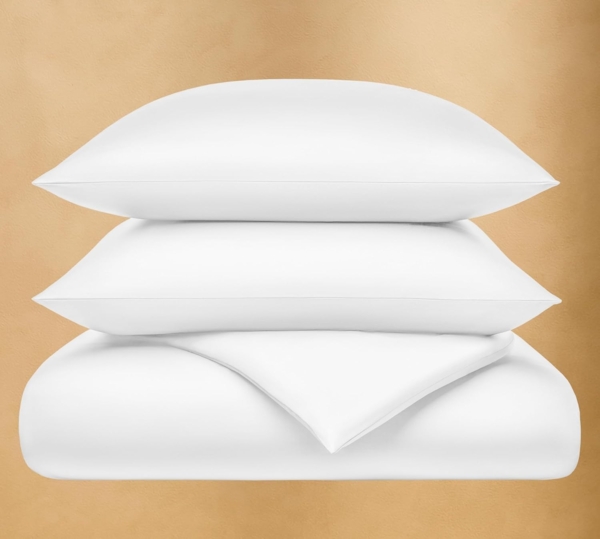 Seralino Bettwäsche Mako Satin Bettwäsche (100% Bio Baumwolle) mit Kissenbezug, 3 teilig, Fairtrade/ GOTS zertifiziert, uni Bettwäsche Set mit Reißverschluss