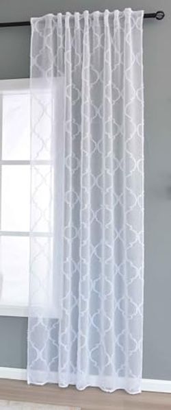 Gardinenbox Gardine (1 St), Multifunktionsband, transparent, Polyester, Lacework »VALENCIA« Multiband Scherli 2023440