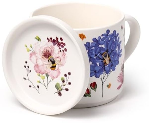 Puckator Nectar Meadows Bienen Tasse & Untersetzer Set, 405 ml / Becher