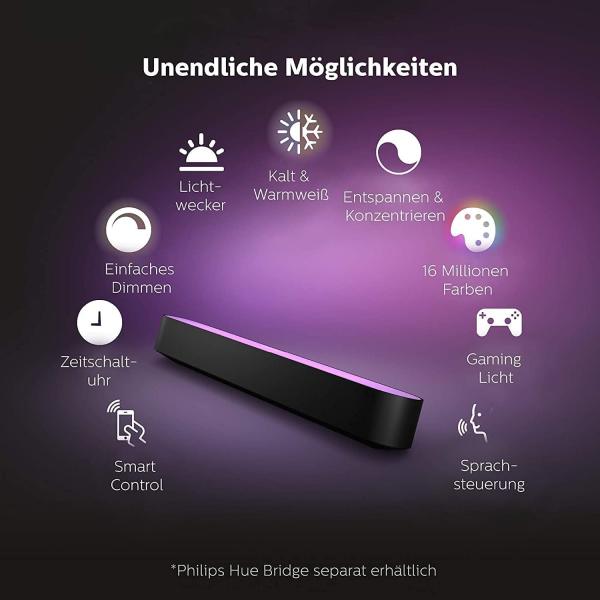 Philips Hue Play Lightbar Doppel Pack - Schwarz Bild 6