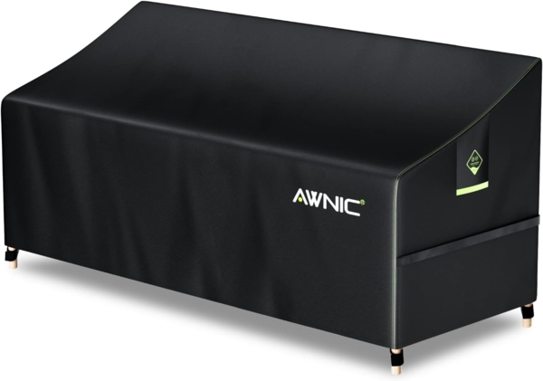 Awnic Gartenbank Abdeckung Hülle für Schutzhülle Abdeckplane Gartenbank Wasserdicht 420D Polyester 3 Sitzer 175 x 85 x 65 cm
