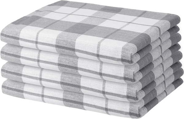 Hometex Premium Textiles Geschirrtuch 4er Set Geschirrtücher Grubentücher, Aus 100% Baumwolle, 50 x 70 cm, Extra saugfähig und schnell trocknend