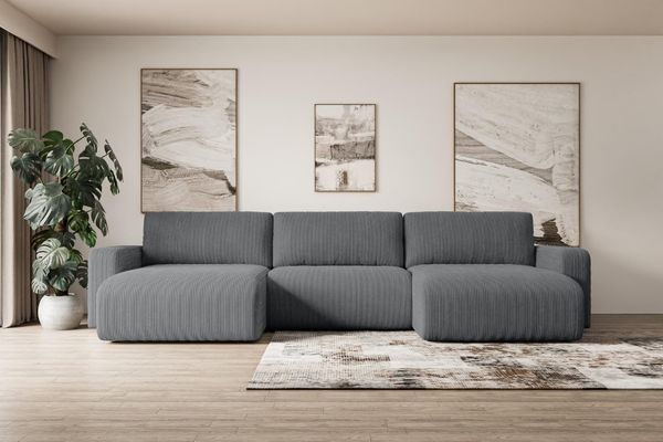 ALTDECOR Wohnlandschaft KLEEA-U, Couch mit Schlaffunktion, Wohnzimmer - Wohnlandschaft, Corner Sofa Bett Eckcouch Couch L-Form Schlafcouch Ausziehbar
