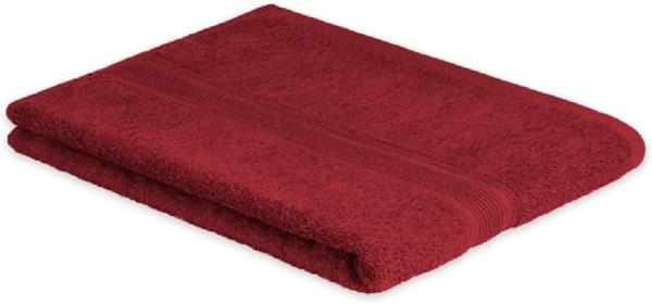 Badetuch Frottier 500 g/m² 80 x 200 cm Bordeaux