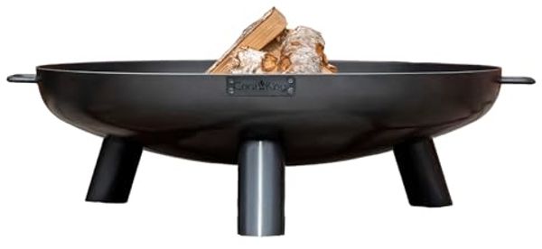 'Bali' Feuerschale, Rohstahl Stahlgrau, Ø 80x22 cm