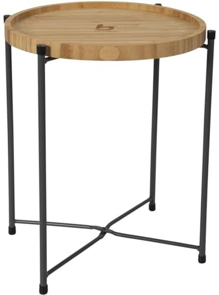 Bo-Camp Campingtisch Beistelltisch Carnaby M Tablett BBQ Klapptisch Bambus Holz