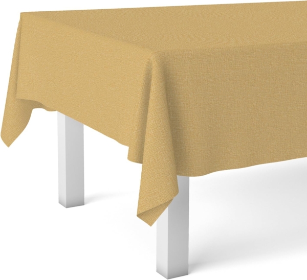 Martina Home Wachstuchtischdecke, Senfgelb, 240x140 cm Bild 4