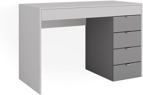 Vicco Schminktisch Elise Weiß Grau 115 x 76 cm modern Frisiertisch Schubladen