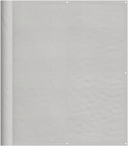 vidaXL Balkon-Sichtschutz Hellgrau 120x1000cm 100 % Polyester-Oxford 4000020