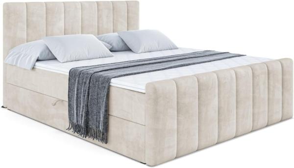 ALTDECOR Boxbett OTTA-Z (Multipocket-Matratze H4, H3 Matratze Bonellfederung, Topper, Kopfteil), Doppelbett mit Fußteil