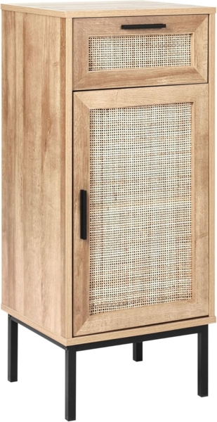 Badezimmerschrank ROSELL Holzwerkstoff 40 cm 36 cm 92 cm Heller Holzfarbton