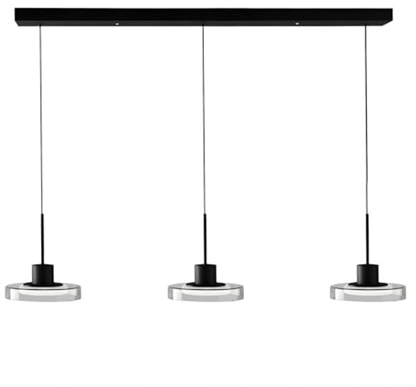 Liadomo LED Pendelleuchte Volos, dimmbar, LED fest integriert, Warmweiß, Neutralweiß, Tageslichtweiß, aus Glas, Fernbedienung inkl, Nachtlicht, Timerfunktion